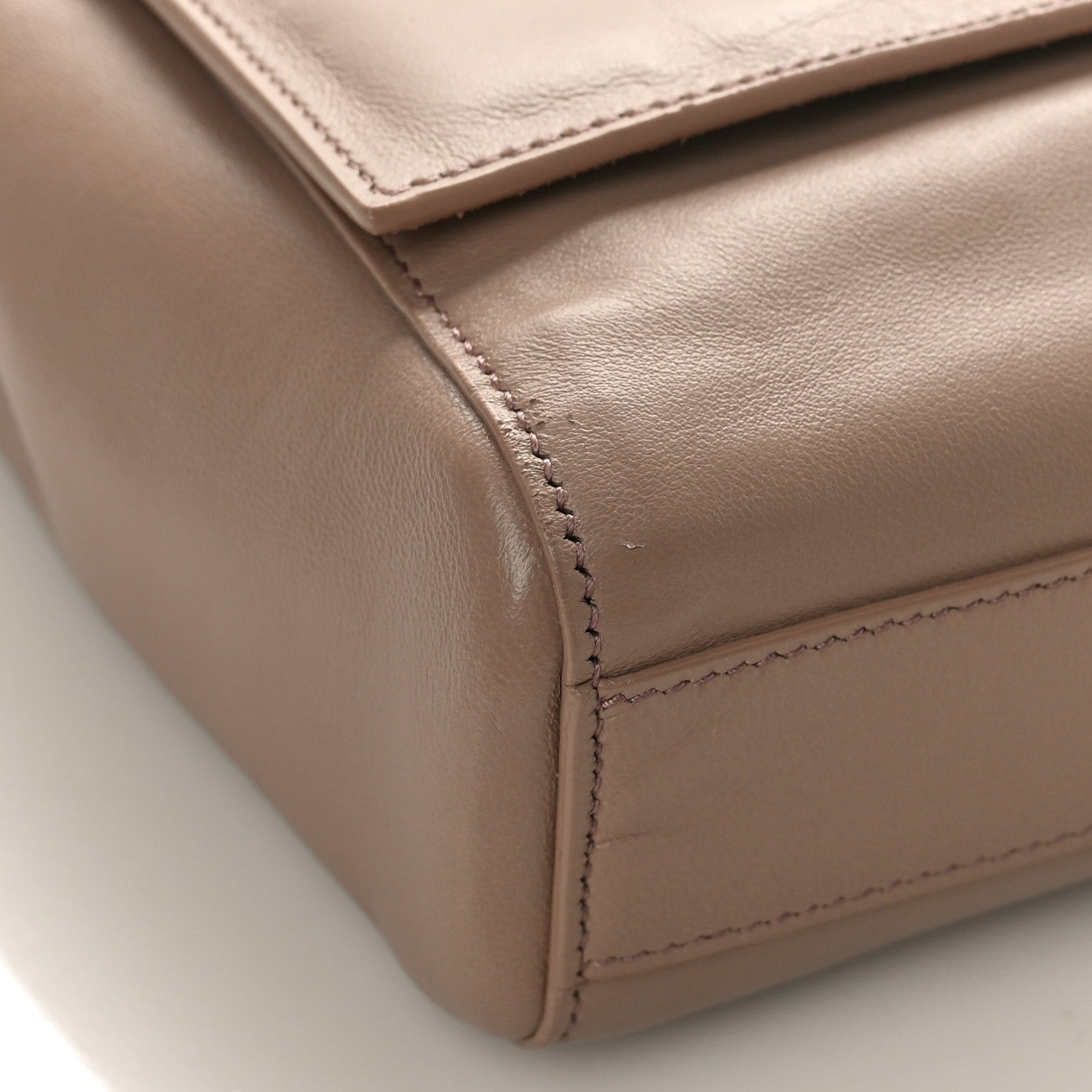 Saint Laurent Smooth Calfskin Suede Medium Reversible Monogram Kate Satchel Rosy Sand 6 of 7