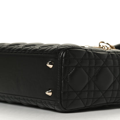 Christian Dior Lambskin Cannage Small Lucky Badges My Lady Dior Black 10 of 13