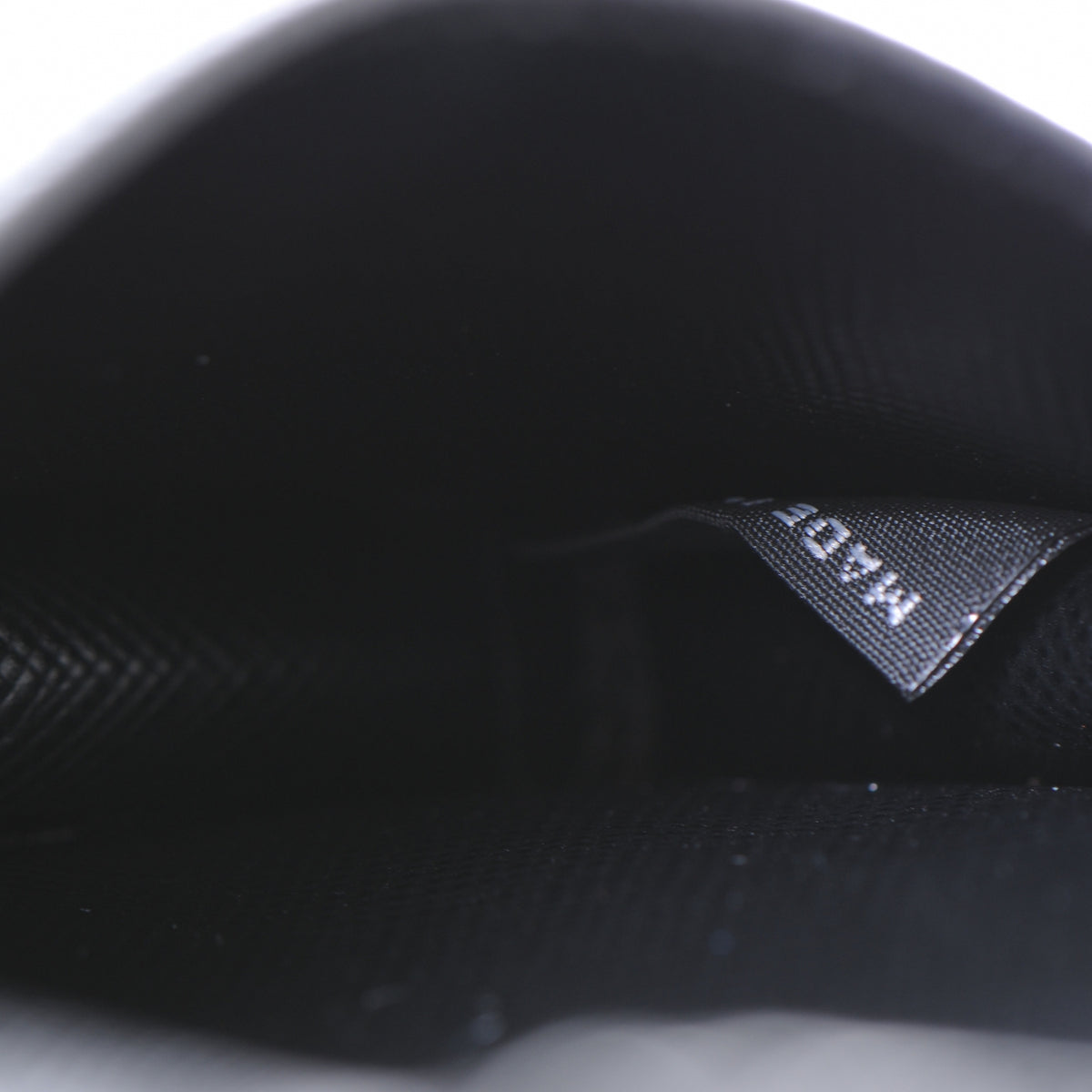 Saffiano Business Card Holder Nero Black