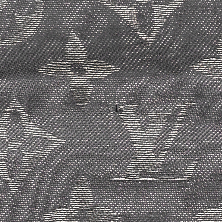 Silk Lurex Wool Monogram Shine Shawl Charcoal Grey