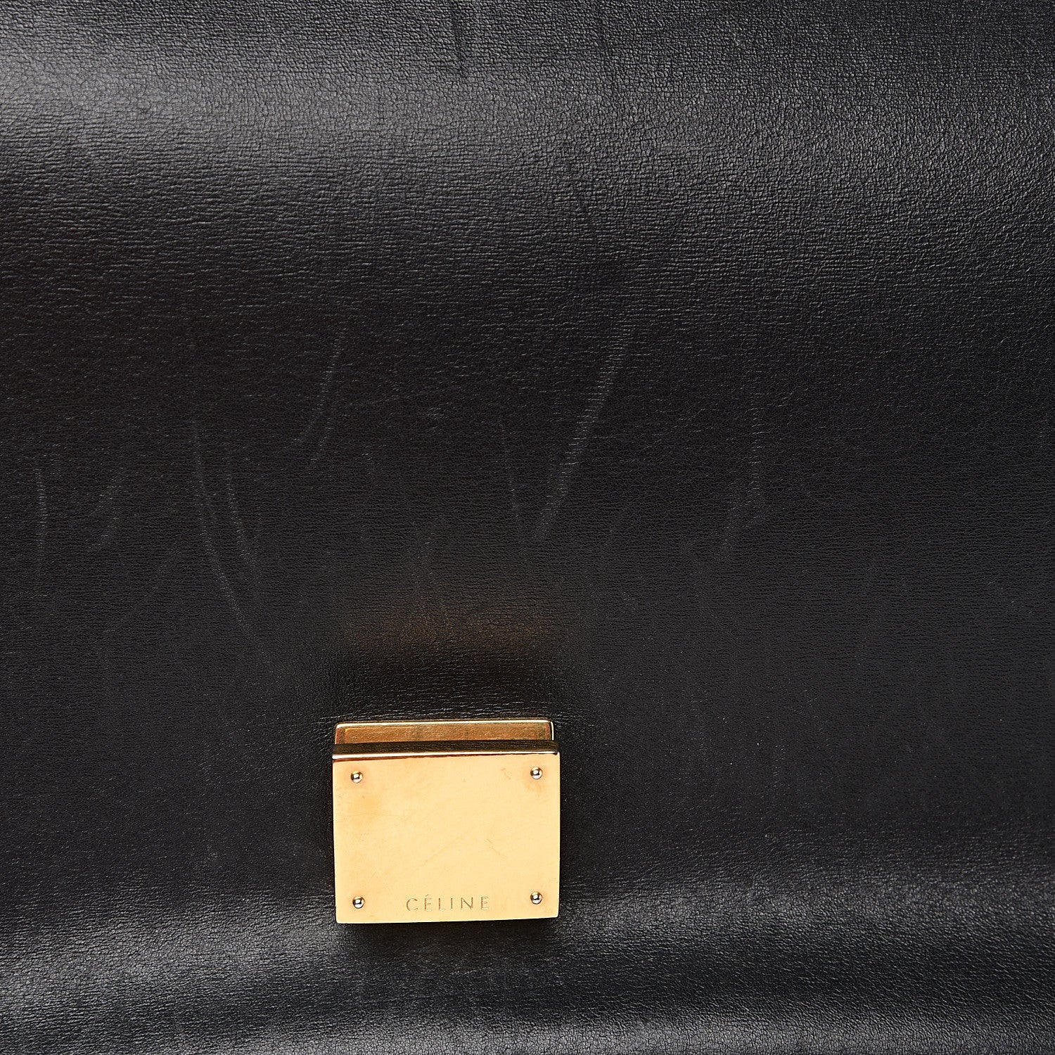 Celine Smooth Calfskin Medium Trapeze Black 9 of 14