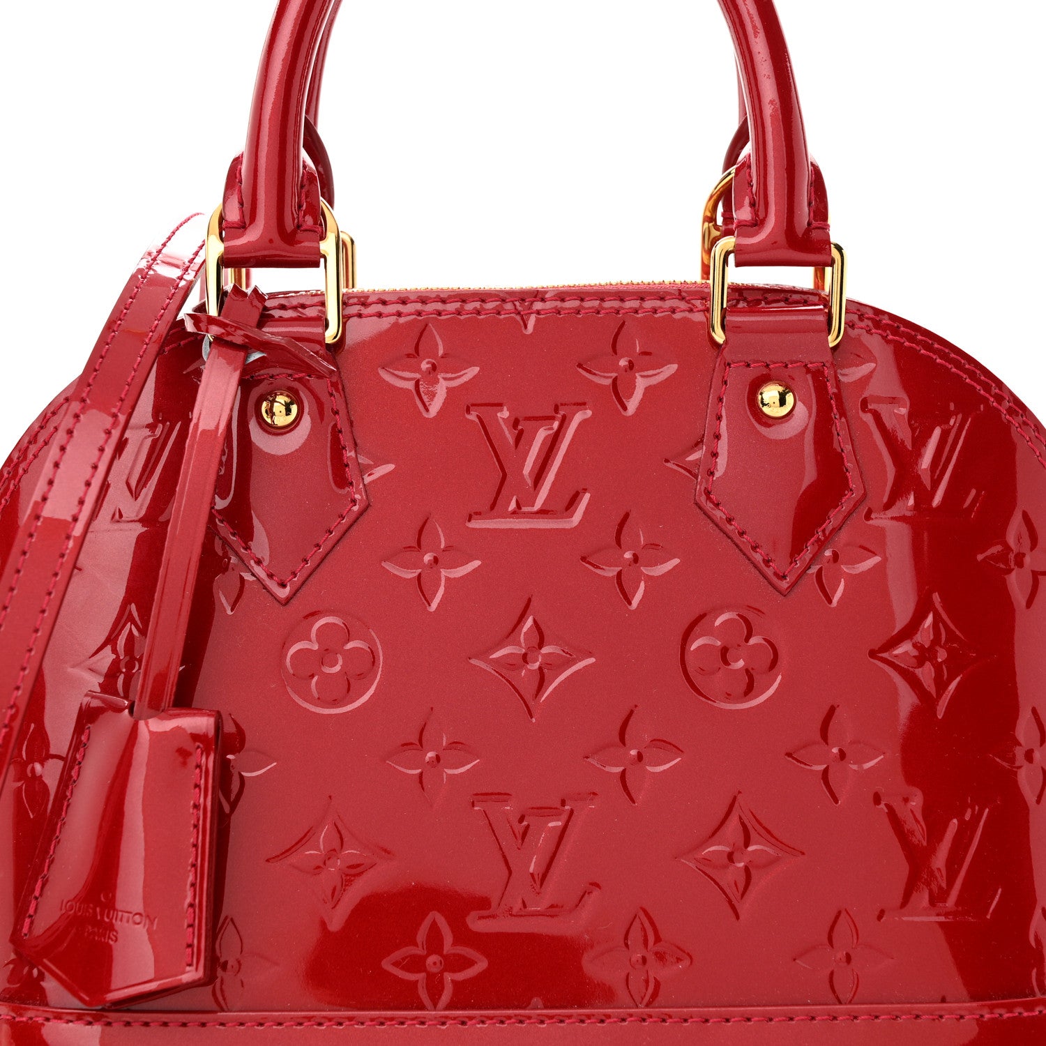 Louis Vuitton Vernis Alma BB Pomme D'Amour 7 of 10