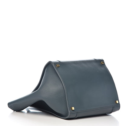 Celine Supple Calfskin Medium Phantom Luggage Blue 4 of 14