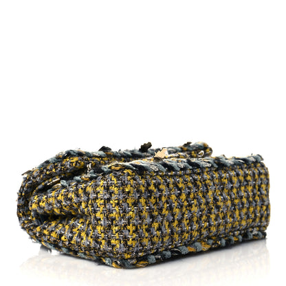 Chanel Tweed Braided Charms Small Flap Yellow Grey Black 5 of 12