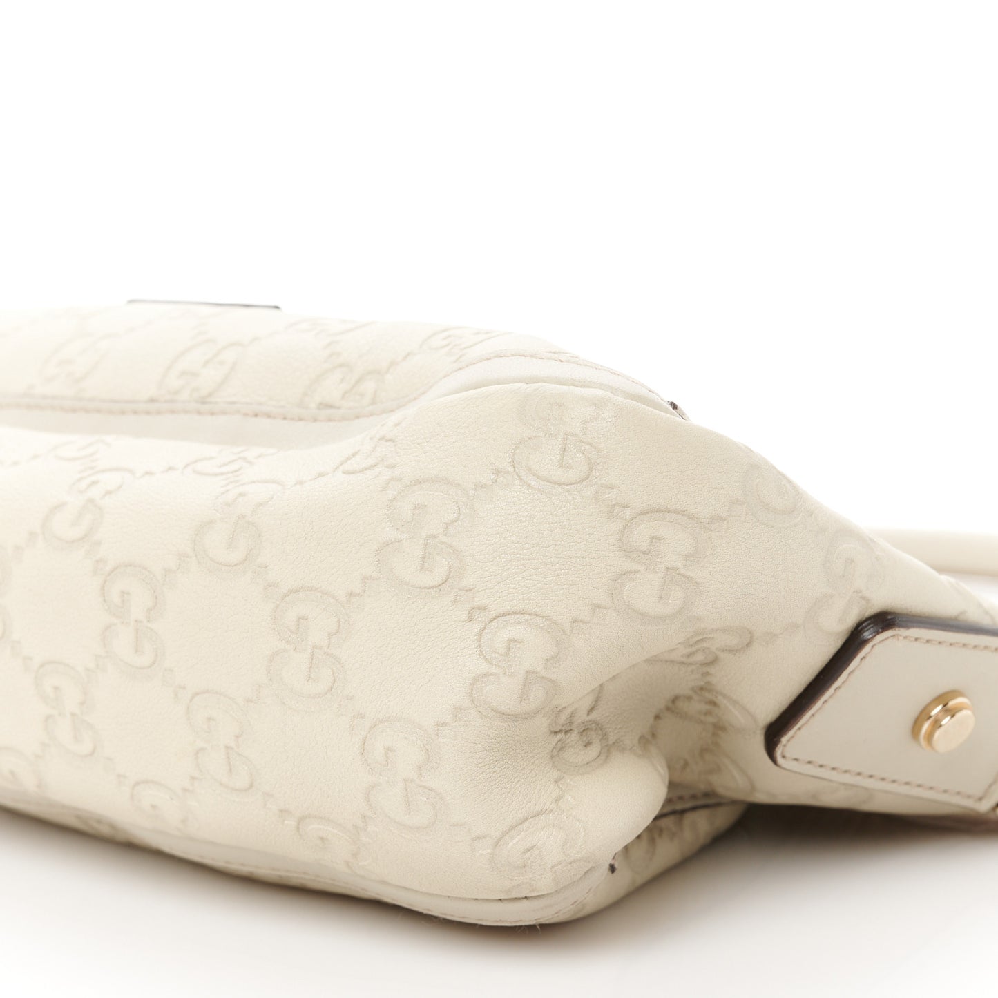 Guccissima D Ring Abbey Pochette  Off White