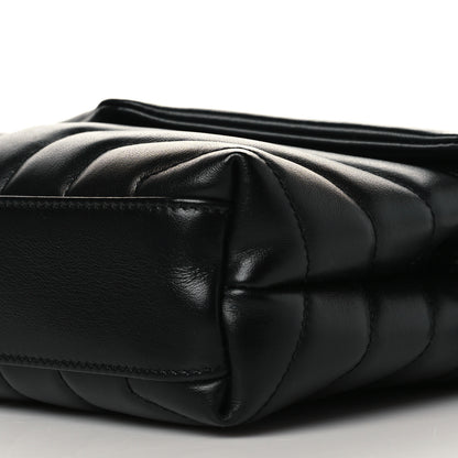 Saint Laurent Calfskin Y Quilted Monogram Toy Loulou Crossbody Bag Black 9 of 9