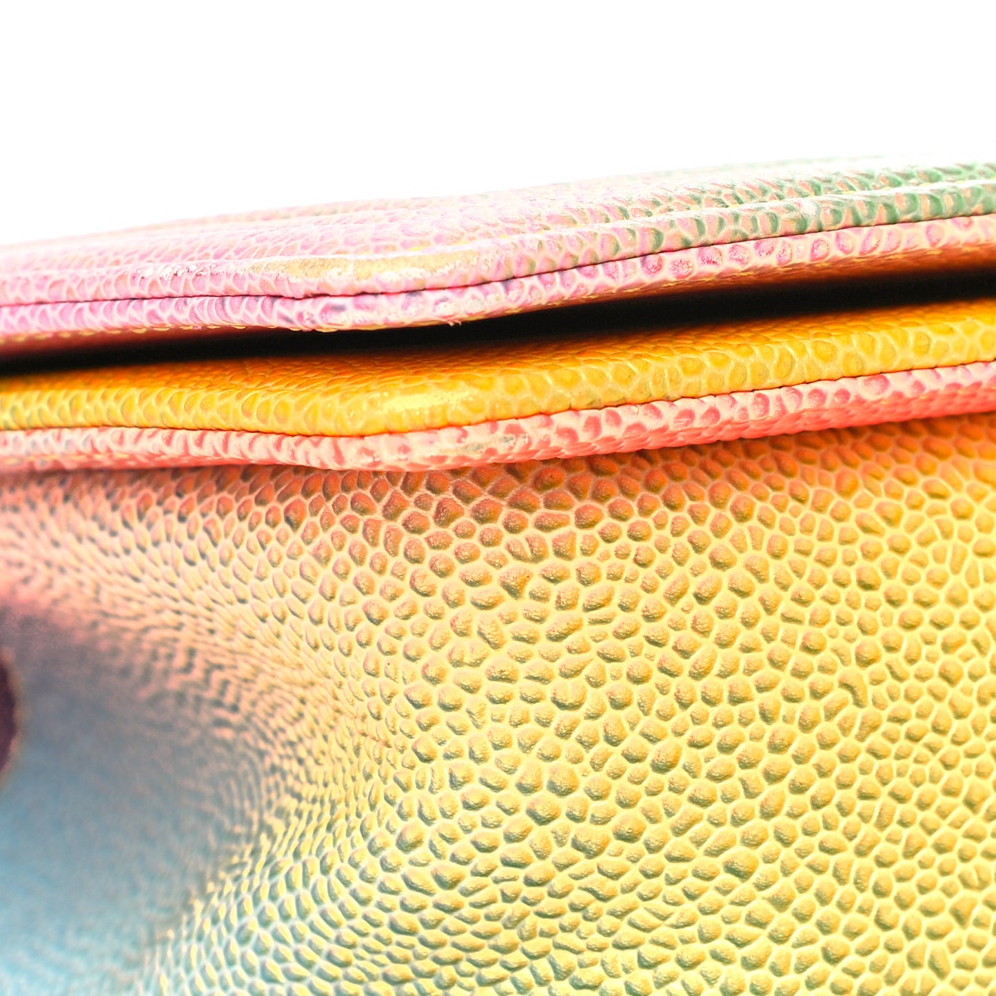 Caviar Quilted Medium Cuba Rainbow Boy Flap Multicolor