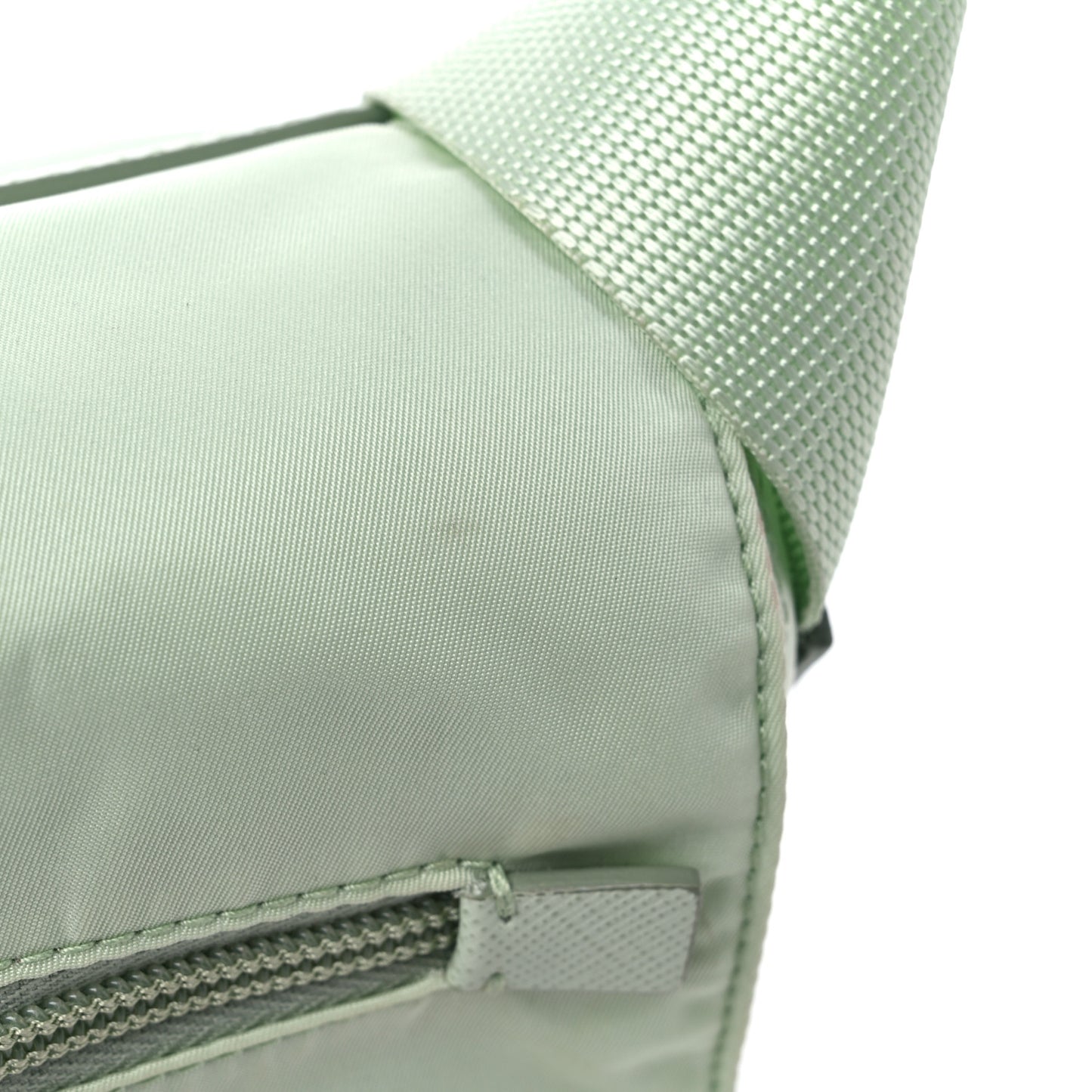 Re-Nylon Single Pocket Messenger Bag Acqua
