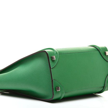 Celine Drummed Calfskin Micro Luggage Mint 7 of 8