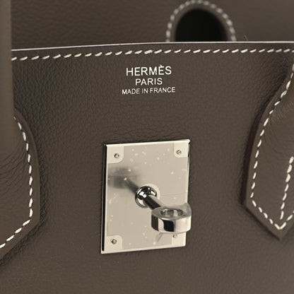 Hermes Evercolor Shoulder Birkin Light 29 Etoupe 6 of 13