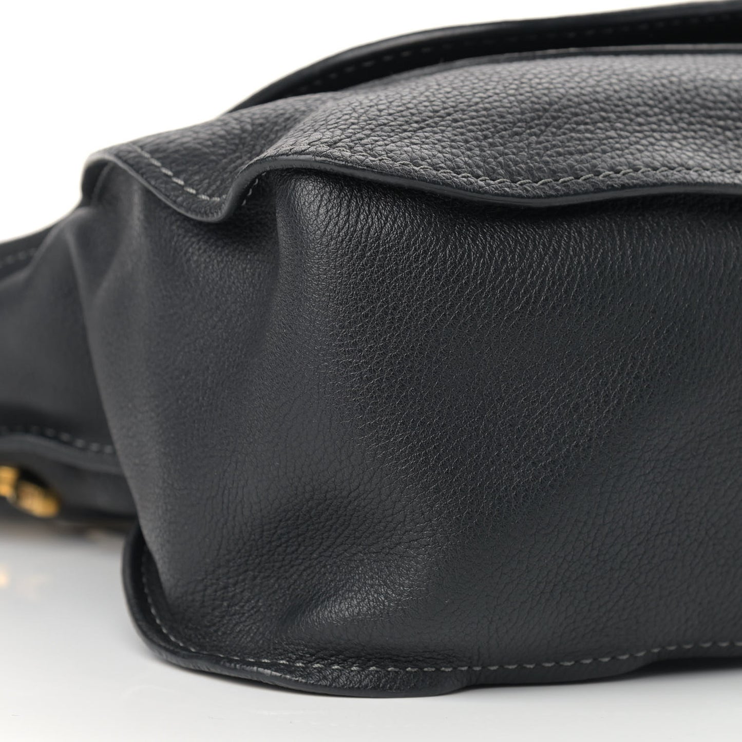 Calfskin Medium Marcie Satchel Black