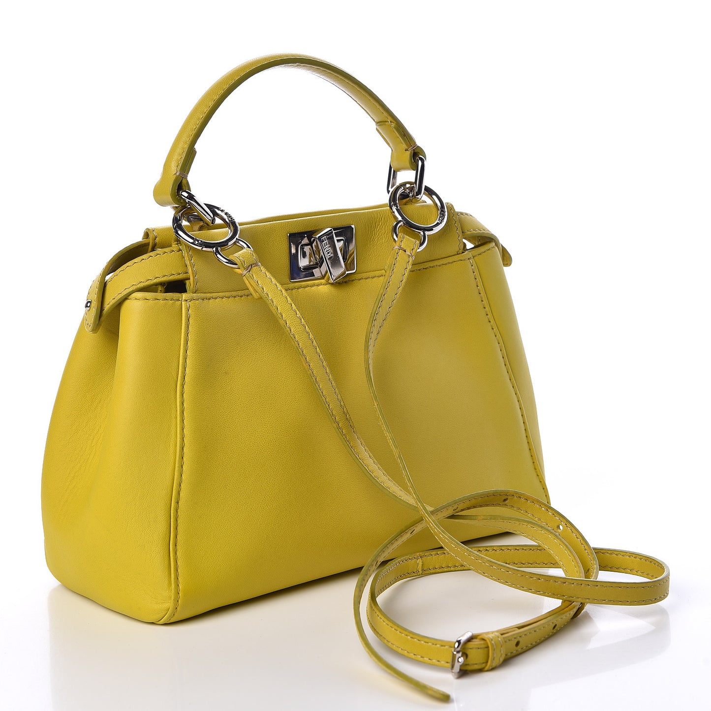 Nappa Mini Peekaboo Iconic Satchel Lime