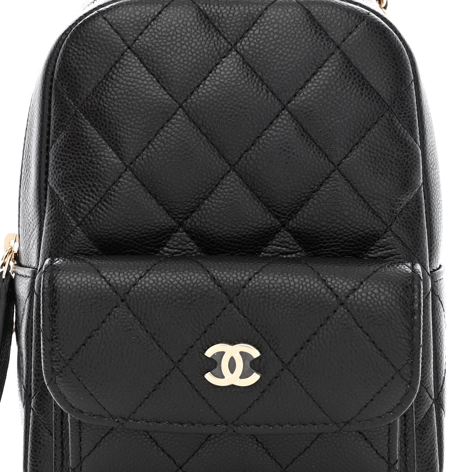 Chanel Caviar Quilted CC Mini Classic Backpack Black 8 of 11