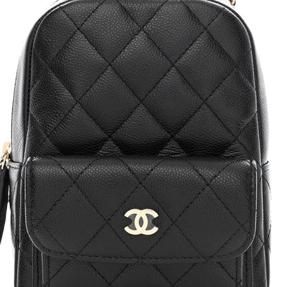 Chanel Caviar Quilted CC Mini Classic Backpack Black 8 of 11