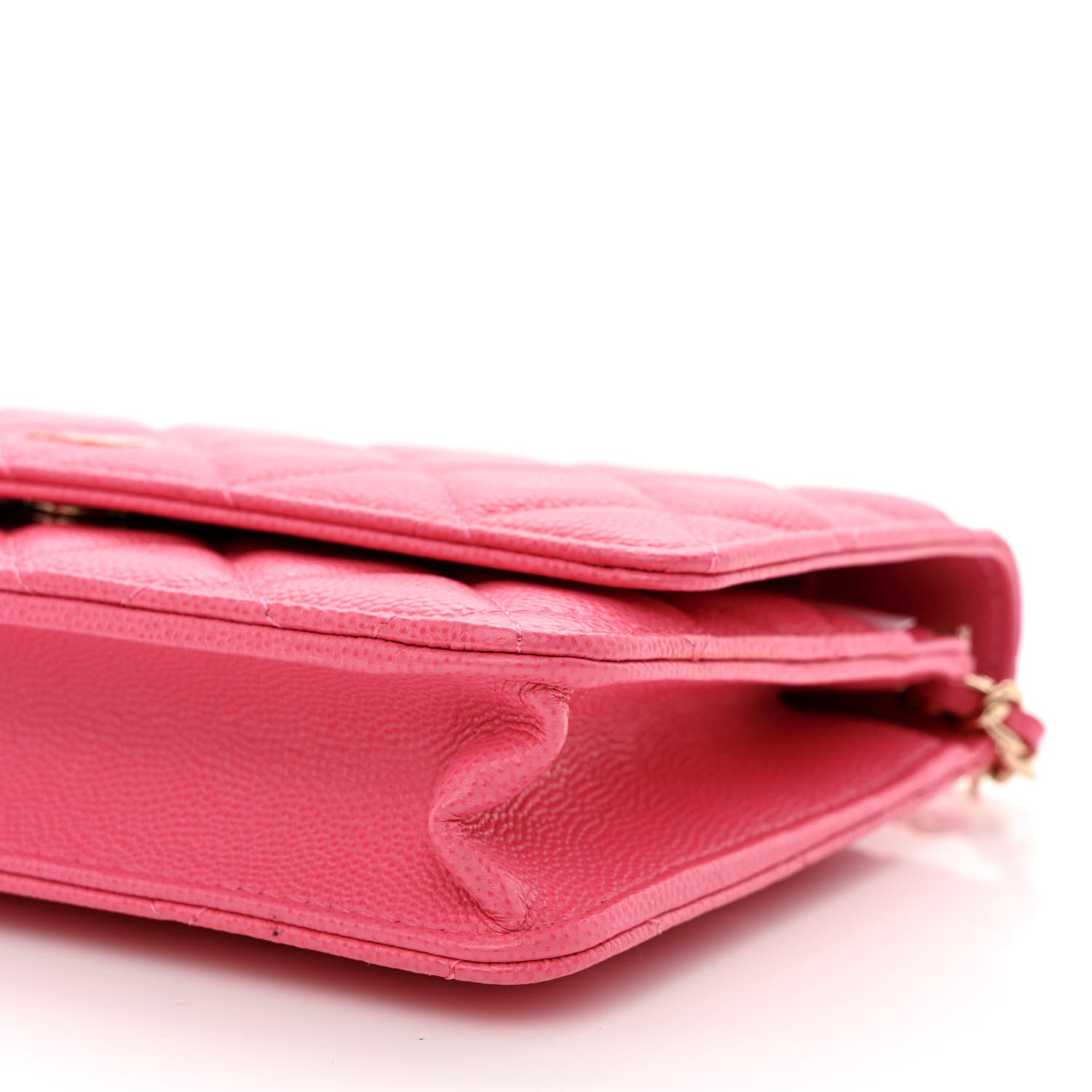 Chanel Caviar Quilted Wallet on Chain WOC Pink 11 of 11