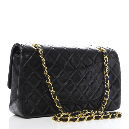 Chanel Lambskin Quilted Medium Double Flap Black 3 of 8