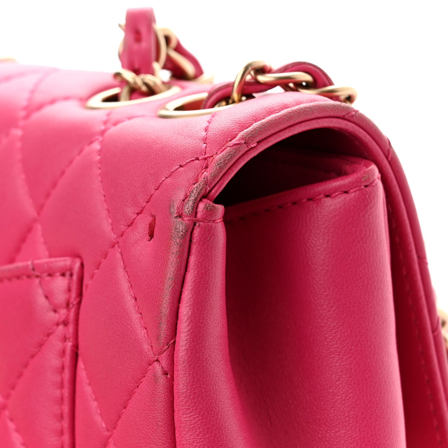 Lambskin Quilted Mini Mademoiselle Chic Flap Pink