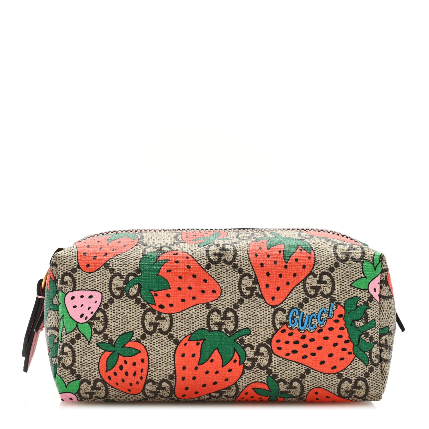 Gucci GG Supreme Monogram Strawberry Cosmetic Case 1 of 8