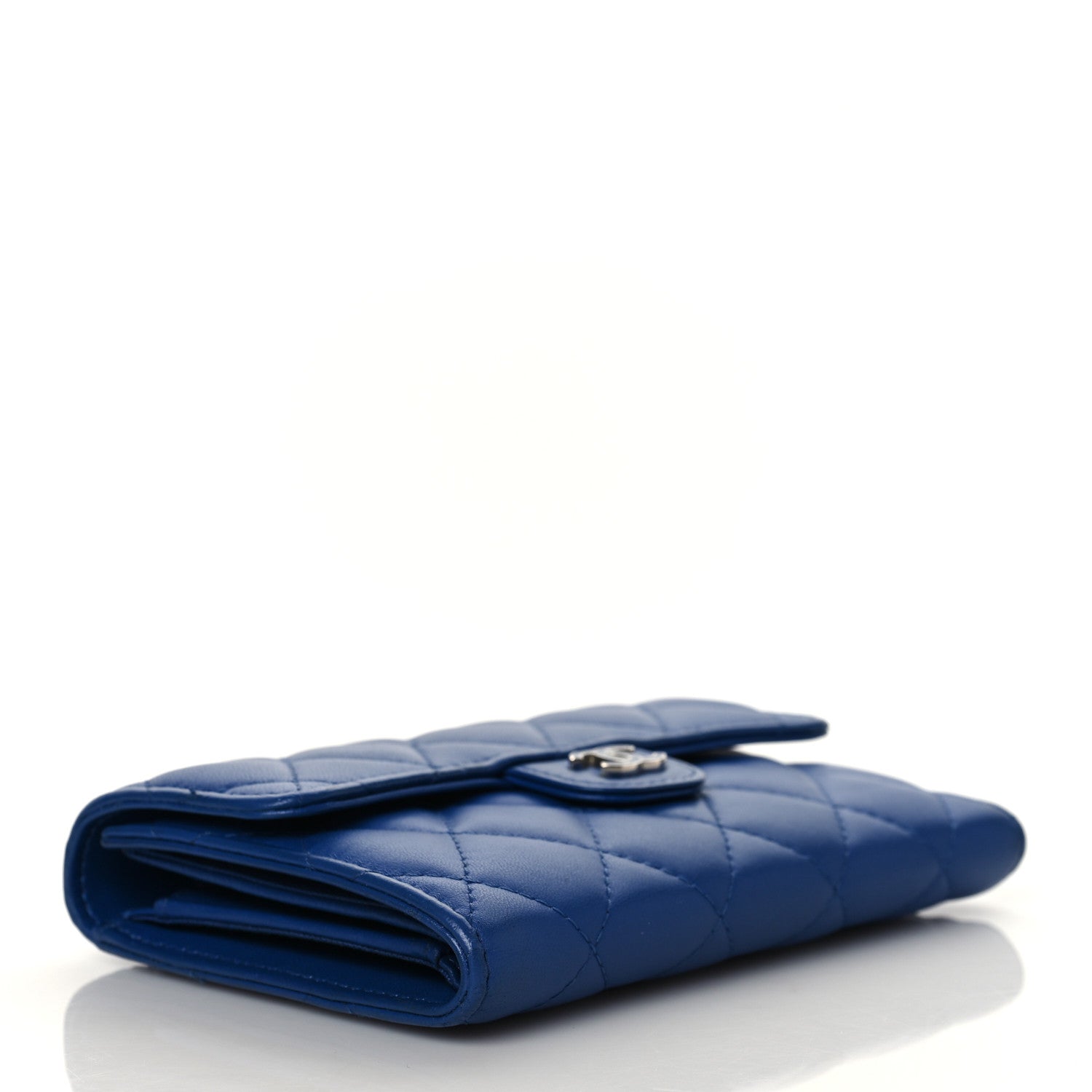 Chanel Lambskin Quilted Medium Flap Wallet Royal Blue 4 of 8