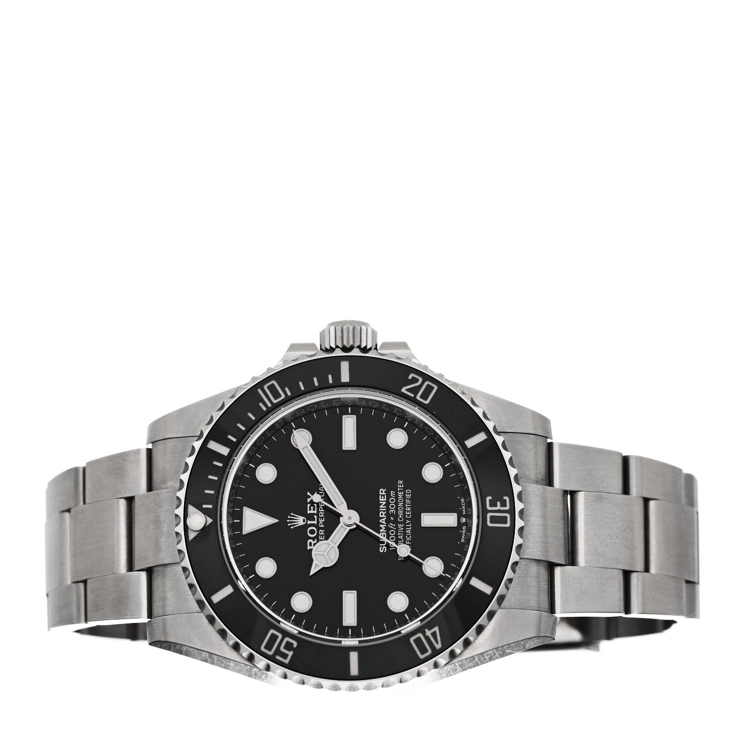 Rolex Stainless Steel 41mm Oyster Perpetual Submariner Watch Black 124060 2 of 5