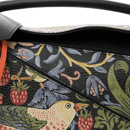 Loewe X WILLIAM MORRIS Calfskin Puzzle Bag Black Multicolor 8 of 12