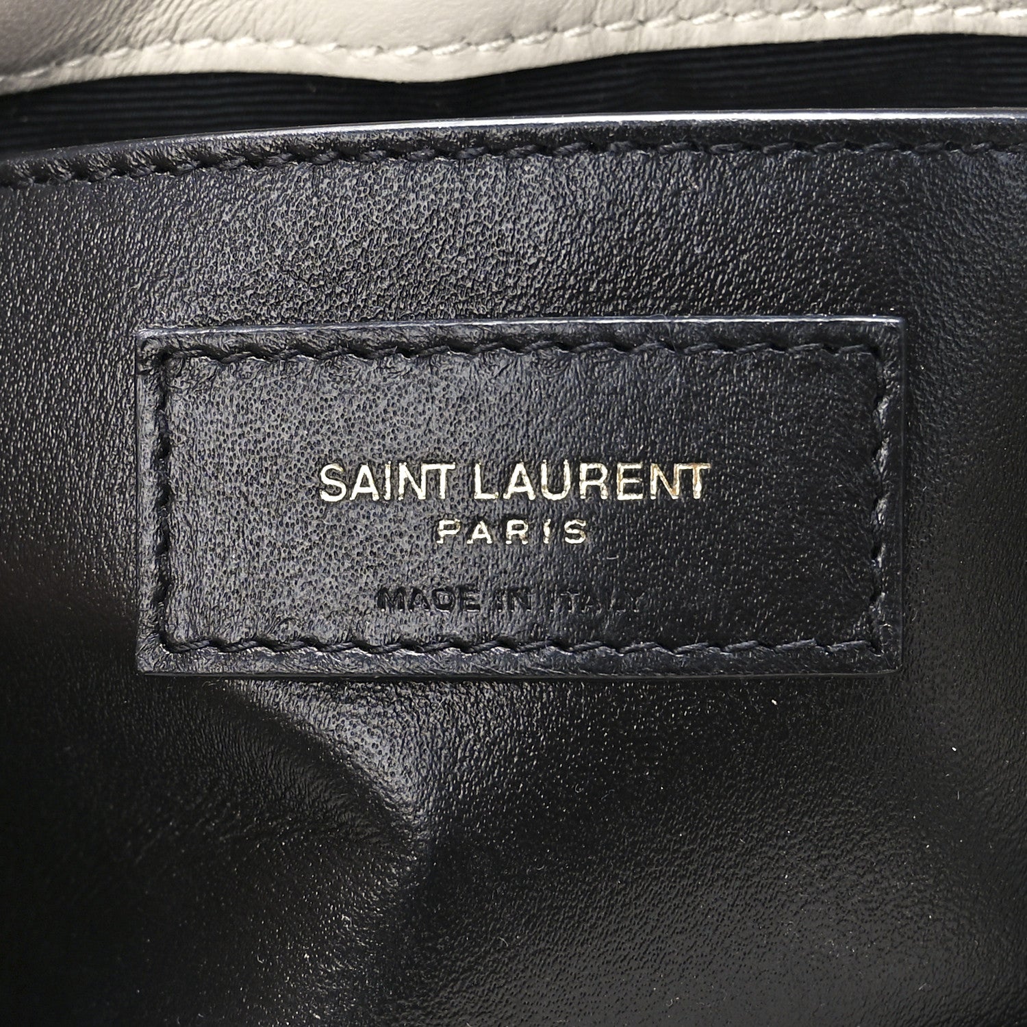 Saint Laurent Lambskin Quilted Monogram Mini Nolita Blanc Vintage 6 of 11