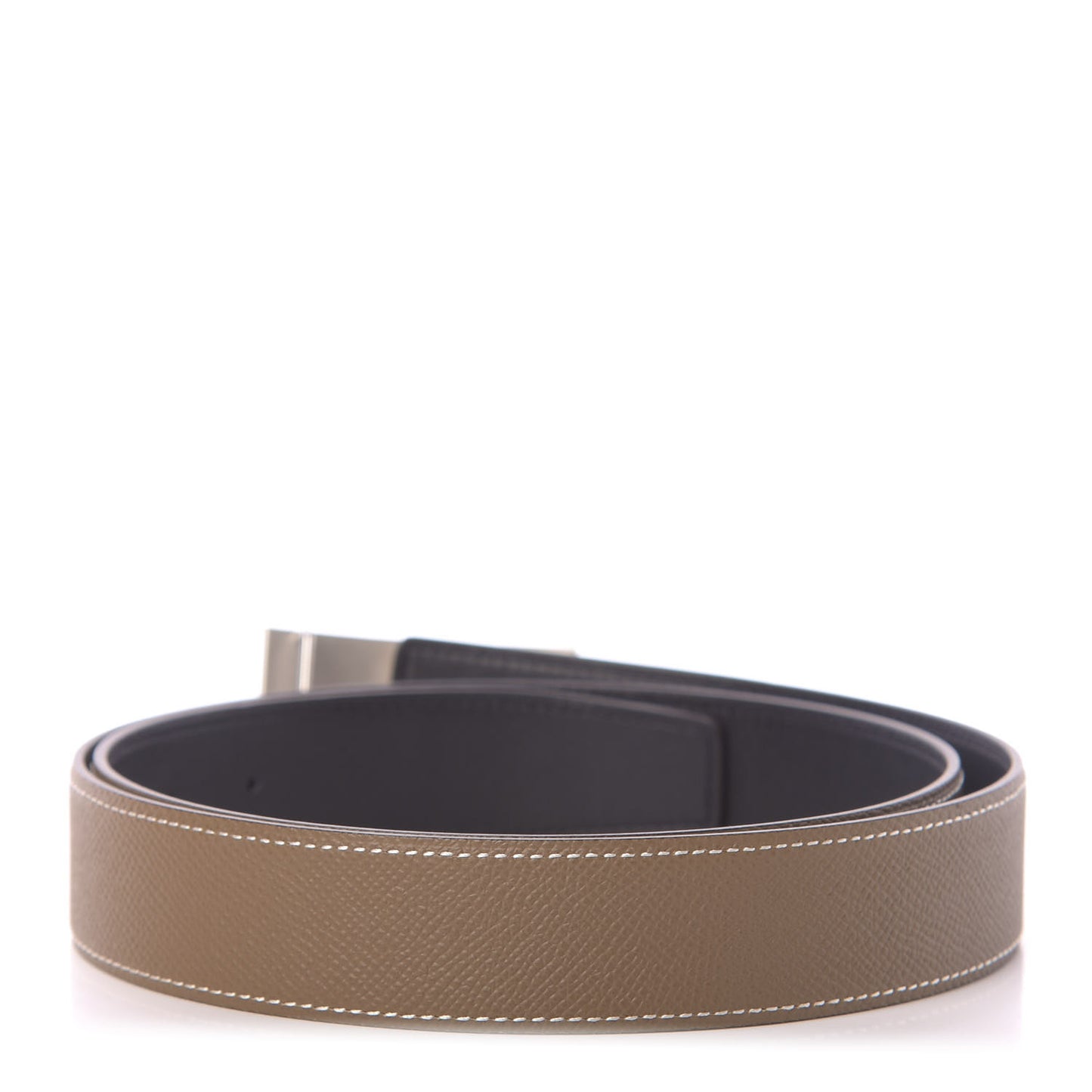 Swift Epsom 32mm Collier De Chien Belt 90 Black Etoupe