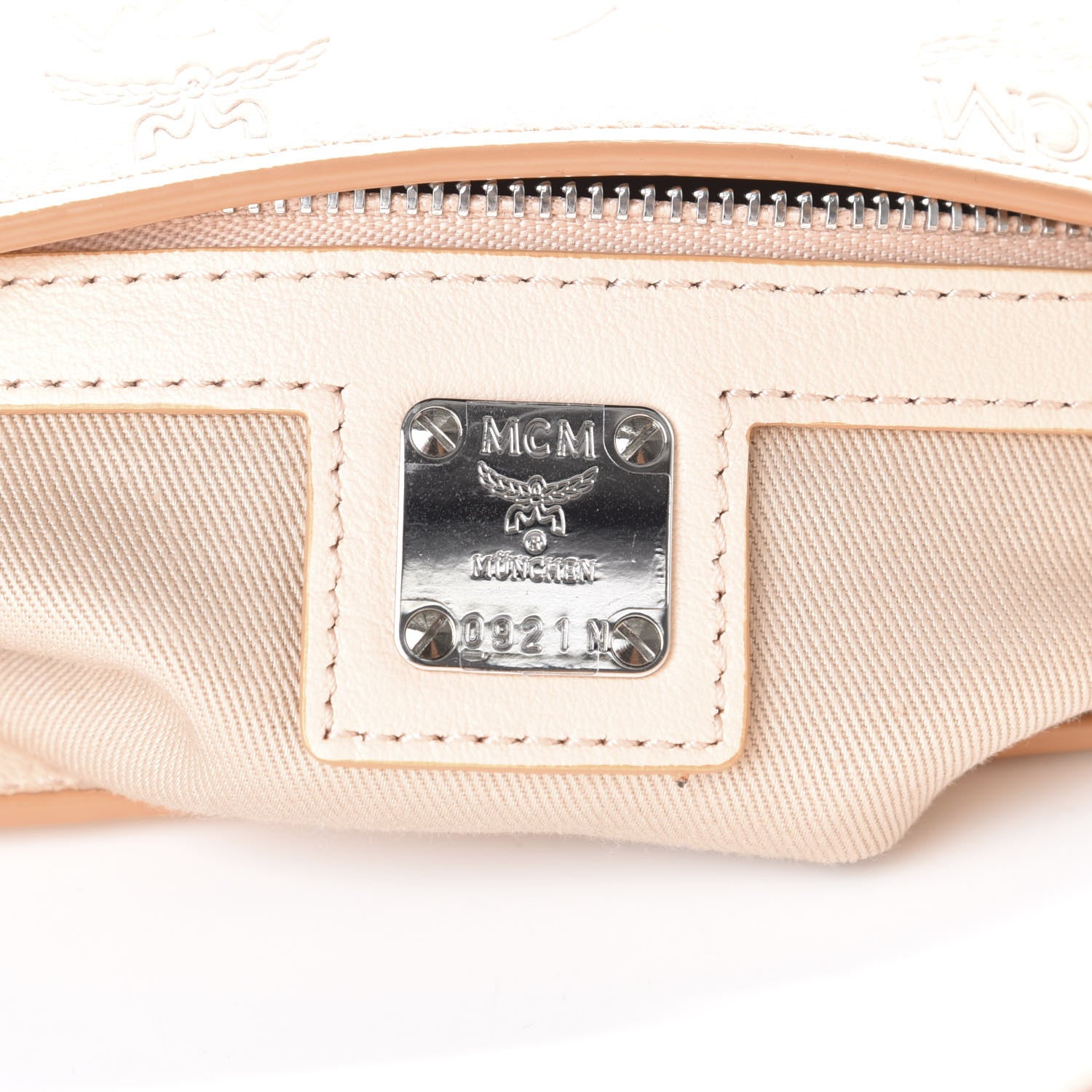 MCM Calfskin Ottomar Large Klara Hobo Pink Blush 6 of 11