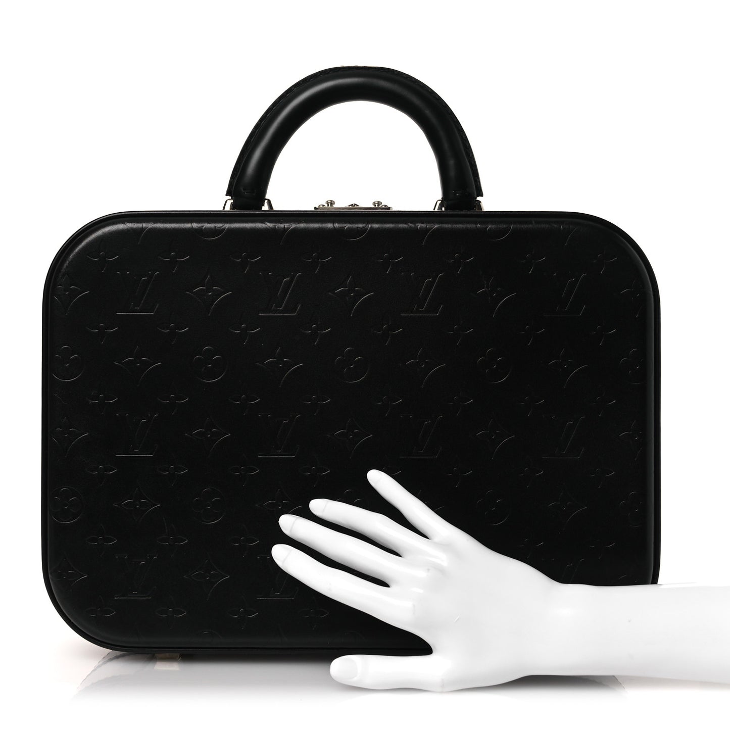 Monogram Glace Valisette MM Black