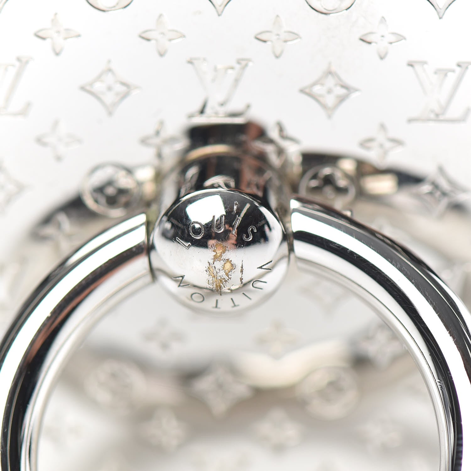 Louis Vuitton Nanogram Phone Ring Holder Silver 4 of 4