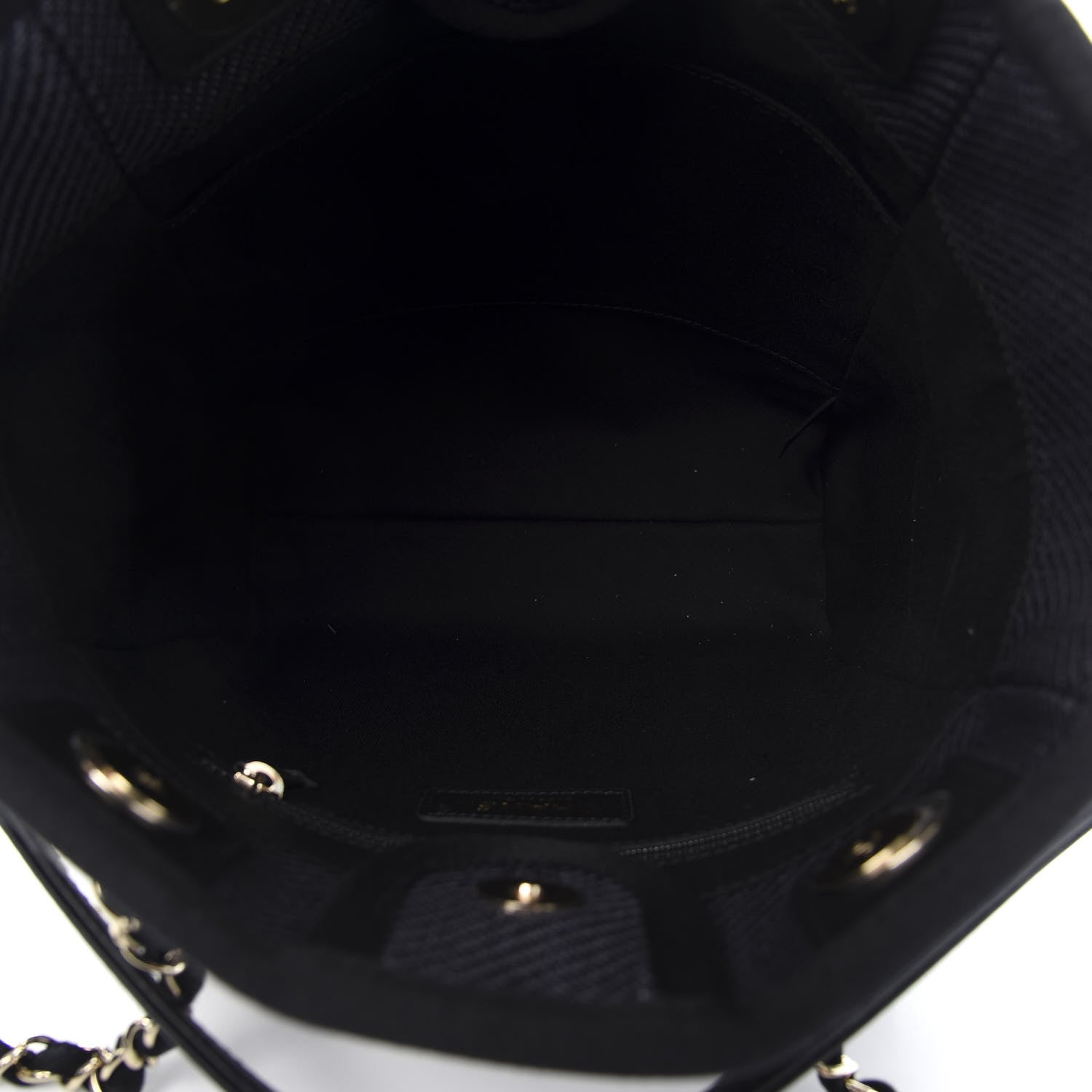 Chanel Mixed Fibers Calfskin Mini Deauville Tote Black 5 of 10