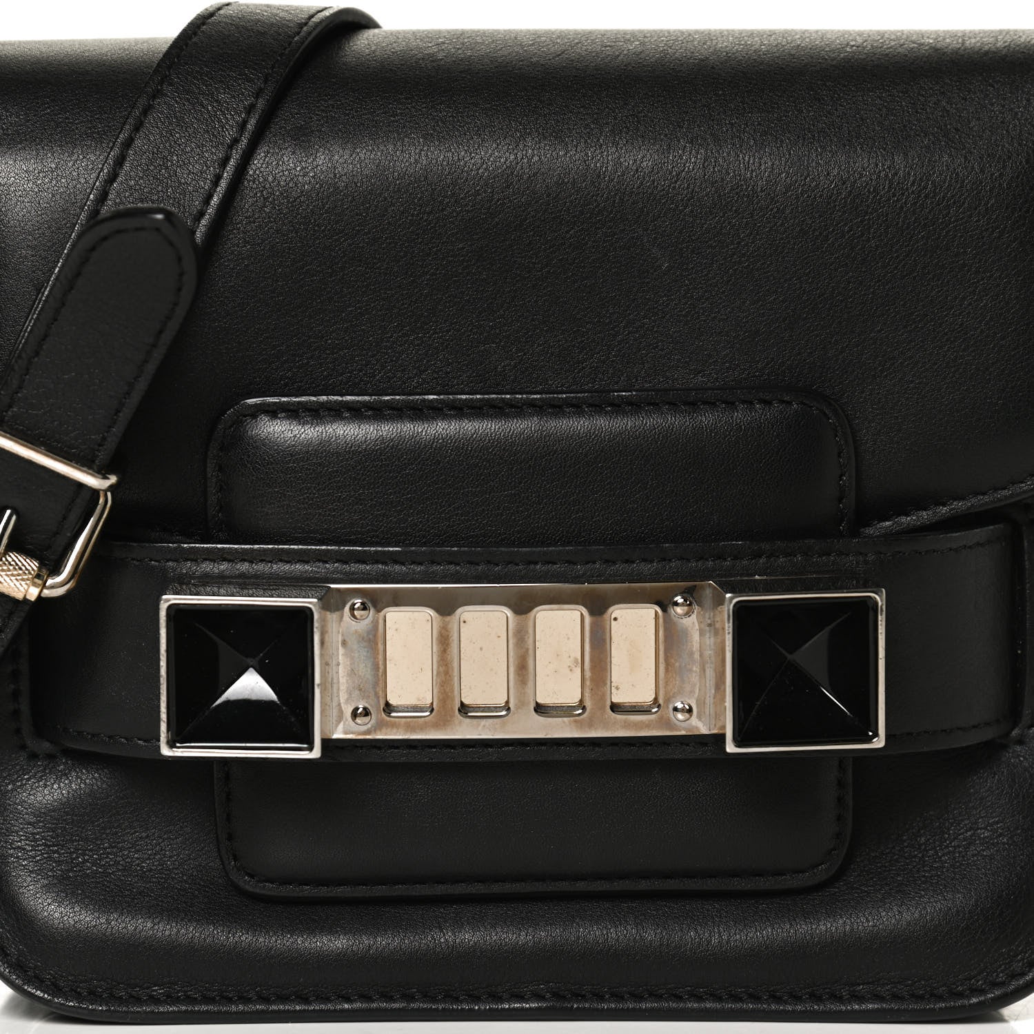 Proenza Schouler Calfskin PS11 Tiny Shoulder Bag Black 7 of 12