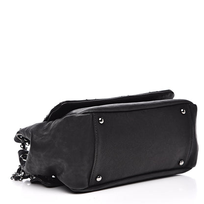Chanel Calfskin Diamond Stitch Accordion Flap Black 4 of 10