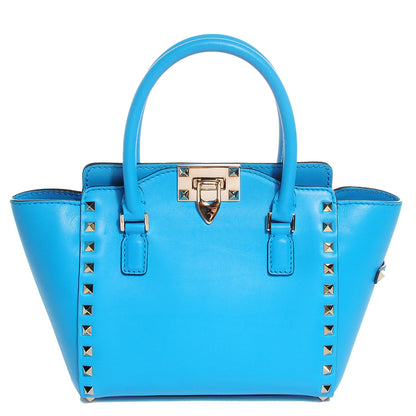 Valentino Garavani Vitello Mini Rockstud Double Handle Tote Parrot 1 of 7