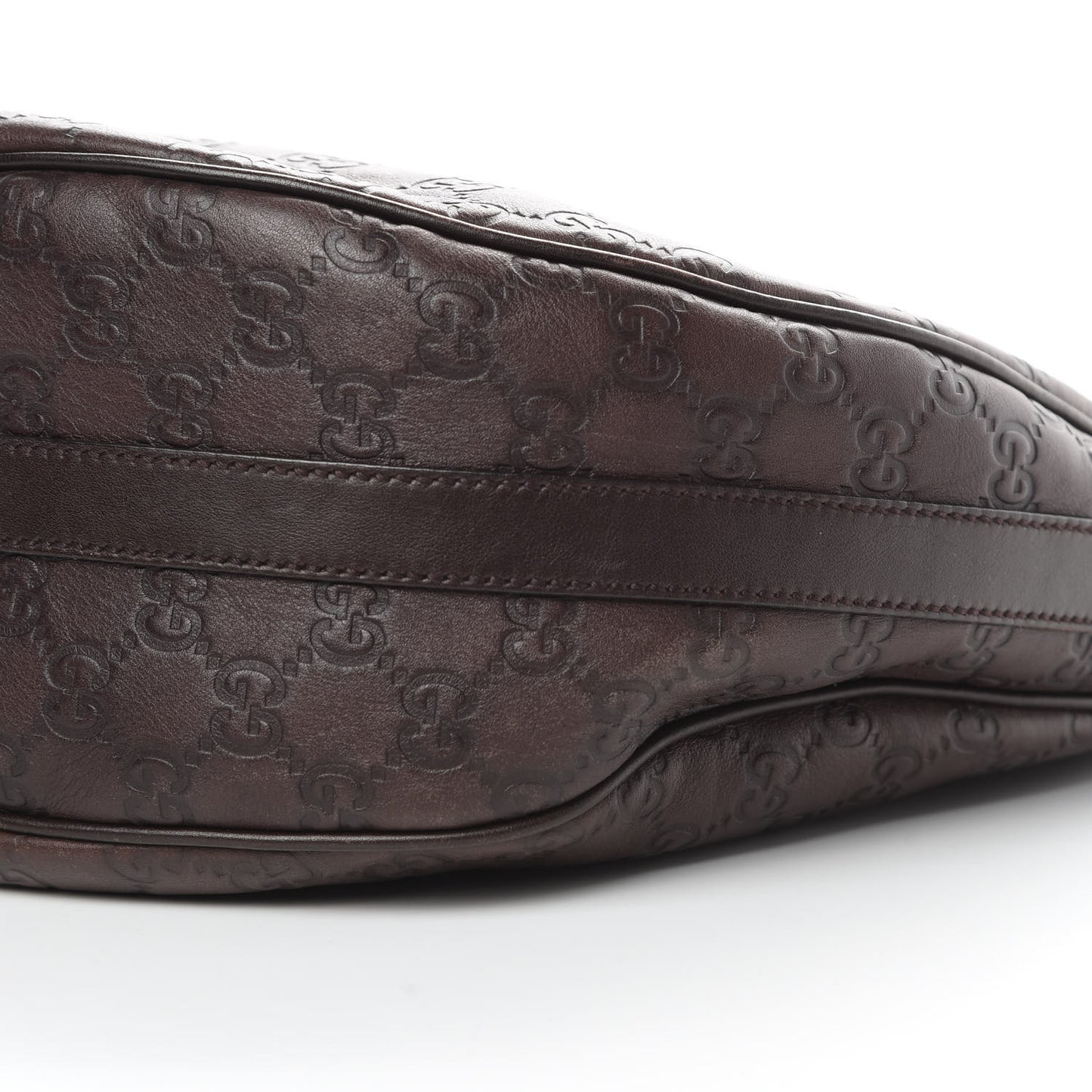 Guccissima Medium GG Twins Hobo Dark Brown