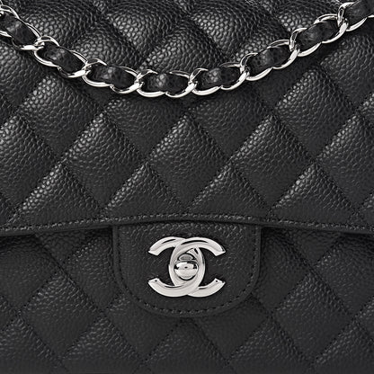 Chanel Caviar Quilted Medium Double Flap Black 10 of 10