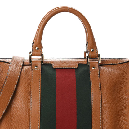 Gucci Calfskin Vintage Web Medium Boston Tobacco 10 of 10