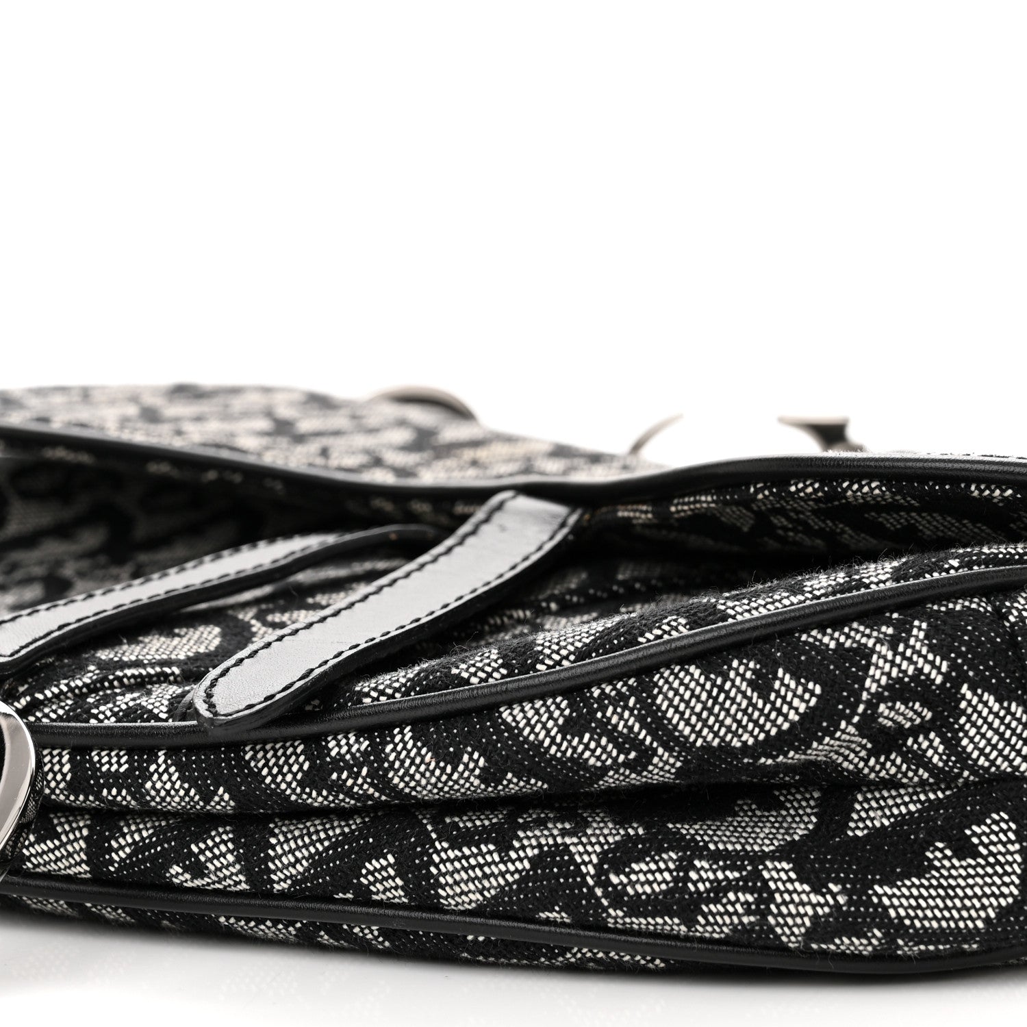 Christian Dior Monogram Saddle Bag Black 10 of 10