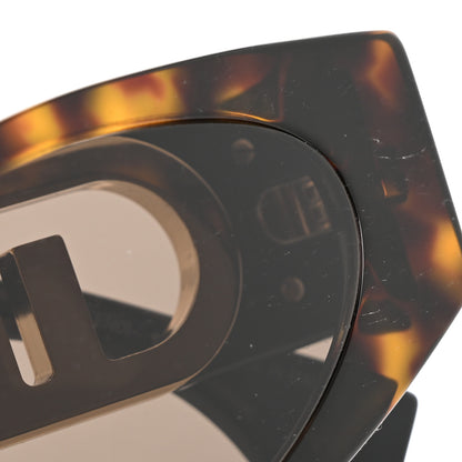 Fendi Acetate O'Lock Cat Eye Sunglasses FE40049I Tortoise Black 7 of 8