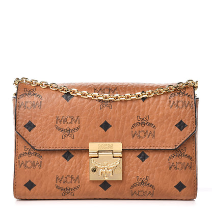 MCM Visetos Small Millie Crossbody Bag Cognac 1 of 9