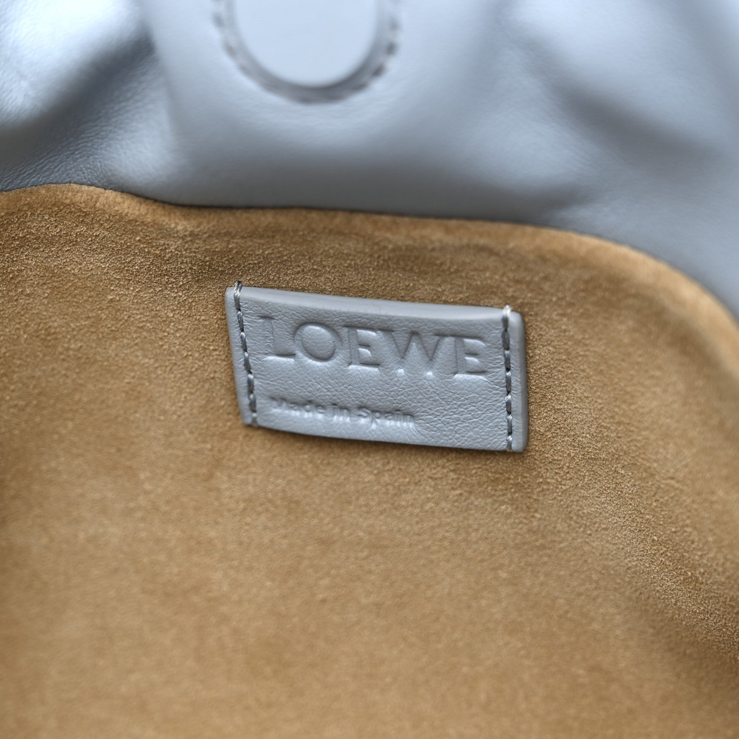 Loewe Calfskin Mini Flamenco Knot Clutch Dusty Blue 6 of 10
