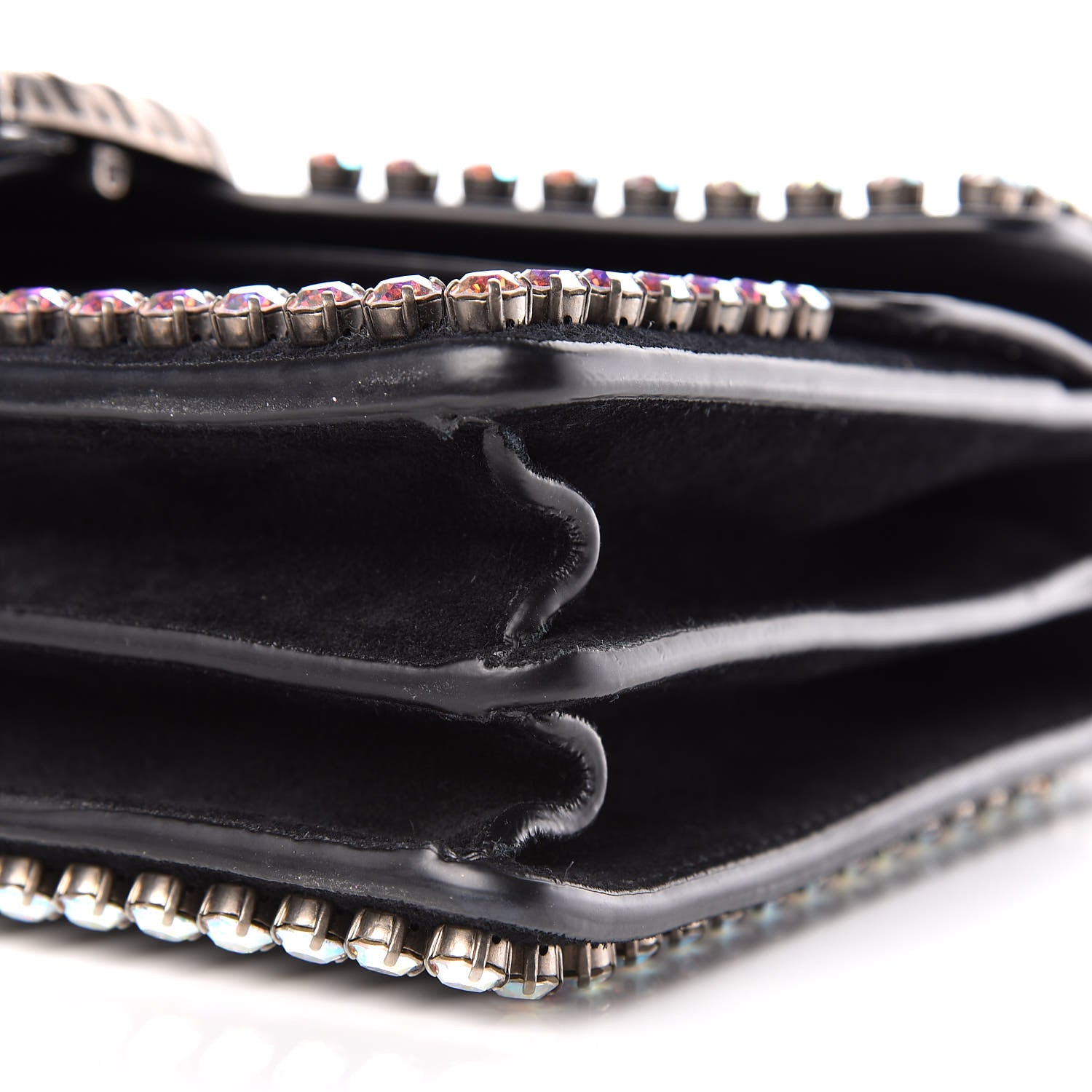 Gucci Suede Crystal Small Dionysus Shoulder Bag Black 14 of 14