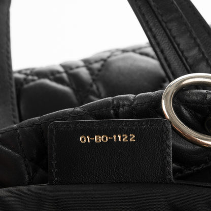 Christian Dior Lambskin Cannage Small Dior Soft Shopping Tote Black 7 of 7