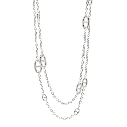 Hermes Sterling Silver Farandole Necklace 120 1 of 5