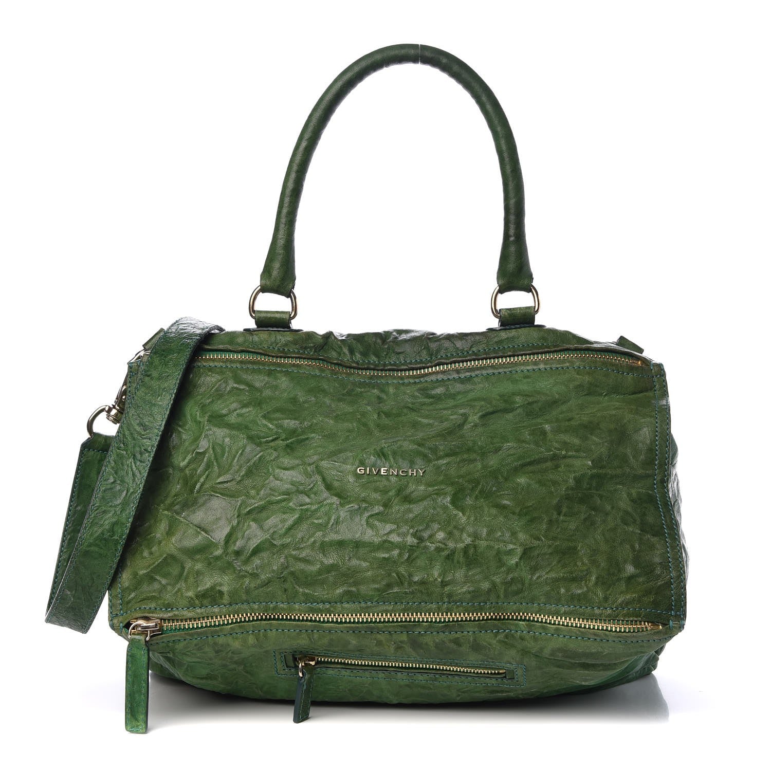 Givenchy Tumbled Sheepskin Large Pandora Emerald 1 of 15