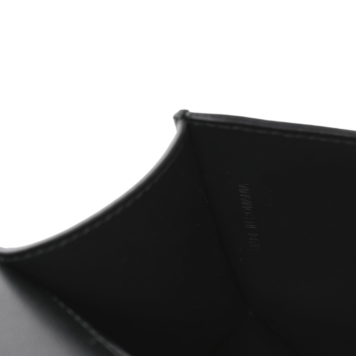 Grained Calfskin House Check Small Madison Shoulder Bag Black