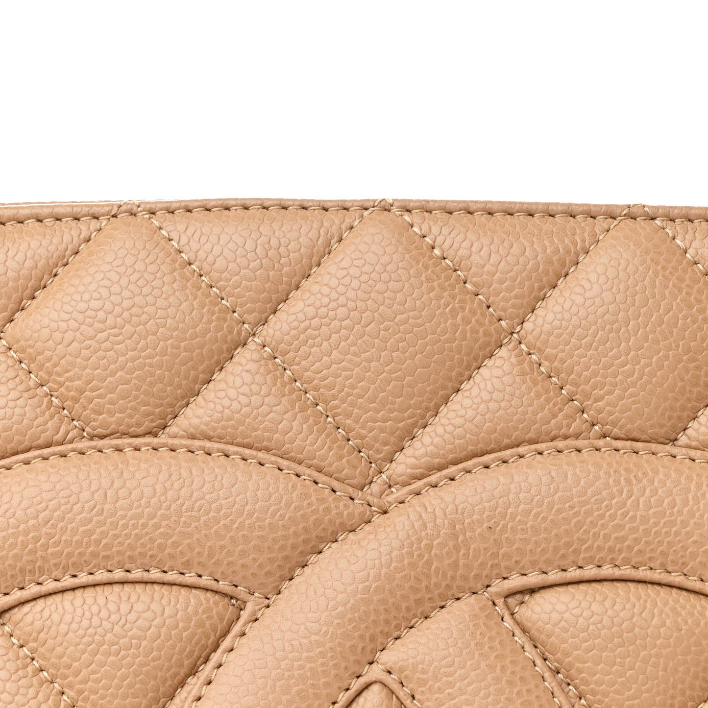 Caviar Quilted Medallion Tote Beige