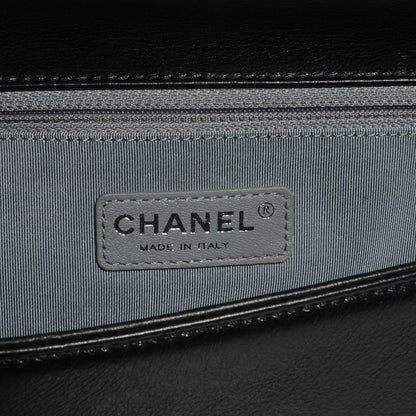 Chanel Lambskin Quilted Large Boy Flap Black 6 of 9