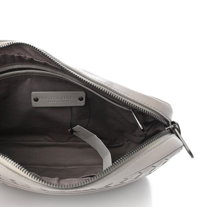 Bottega Veneta Nappa Intrecciato Nylon Leggero Crossbody Dark Cement 4 of 4