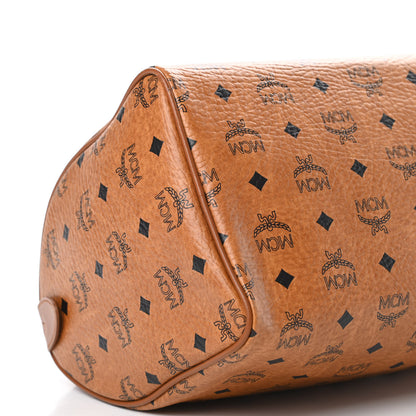 MCM Visetos Dog Bone Boston Bag Cognac 9 of 16